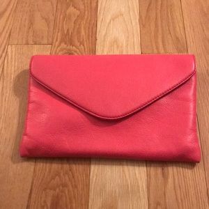 Hot pink clutch